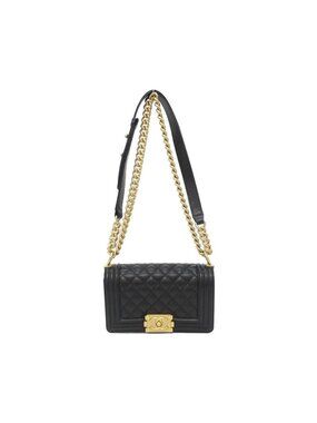 Chanel Shoulder Bag Caviar Grained Black Mat